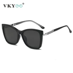 VICKY Fashion New Design TR90 Polarized Magnetic Clip-on Sunglasses Men and Women Polarized Sunglasses Optical Myopia Glasses
