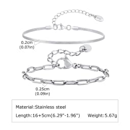 1/2/3pcs Chain Bracelet for Men Women,Stainless Steel Twisted Rope Cuban Chain Wristband,Hip Hop Minimalist Jewelry Gift