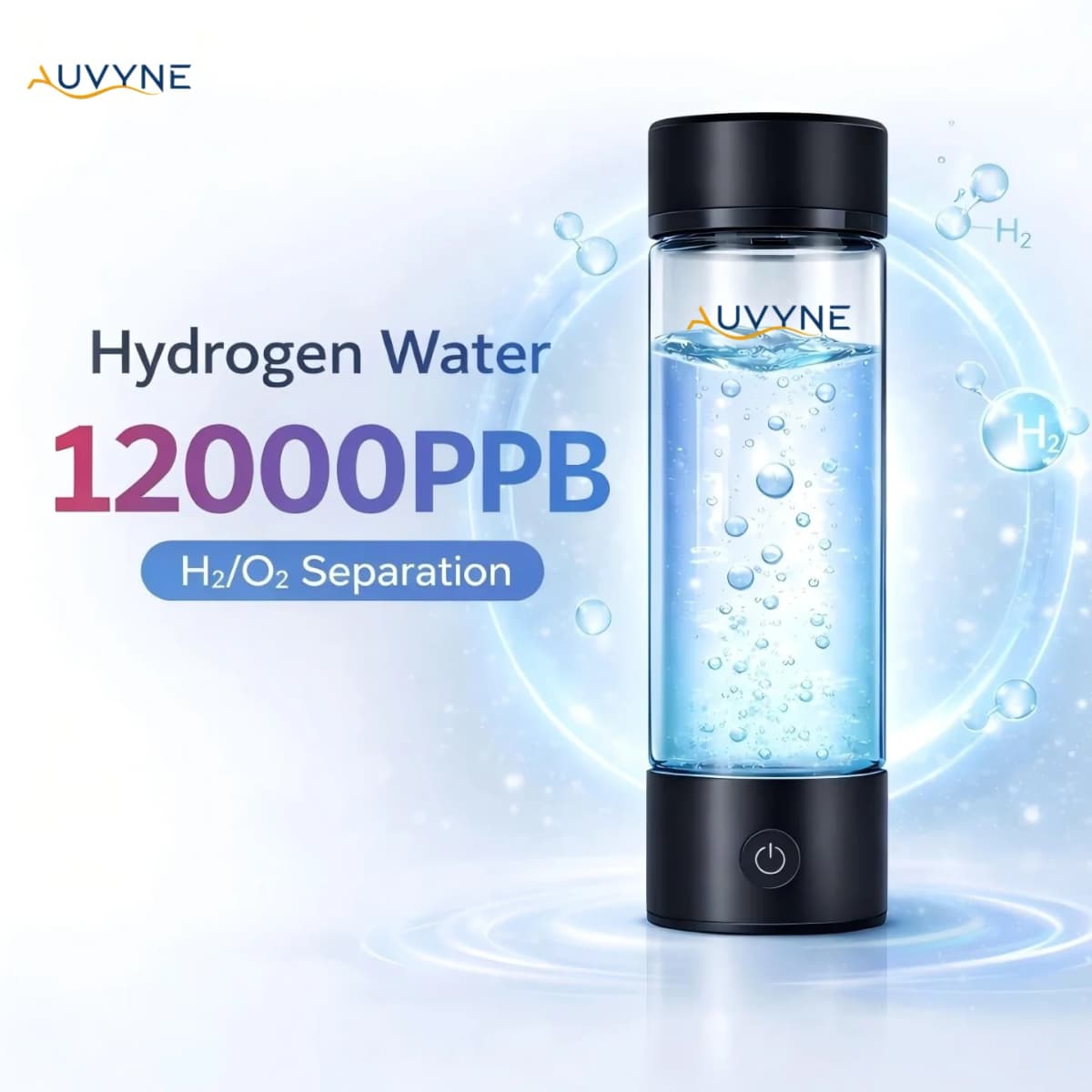 Portable Hydrogen Water Generator Bottle Rechargeable Electric Alkaline Water Ionizer Cup Hydrogen-Rich Health Care Drinkware