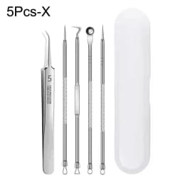 4-11Pcs Ingrown Hair Tweezers Acne Blackhead Removal Needles Black Dots Cleaner Pore Cleaner Deep Cleansing Face Skin Care Tools
