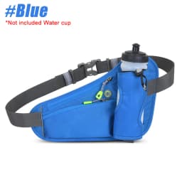 Fanny Pack with Water Bottle Holder Crossbody Bag with Extension Strap Running Belt Hydration Waist Pack for Walking Running