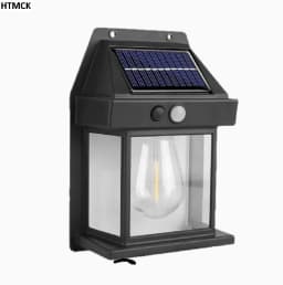 Solar Tungsten Night Lamp, Motion Sensor Wall Lantern Waterproof, Garden Courtyard Decor Lamp