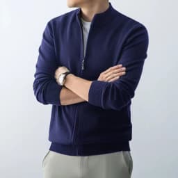 Animal Game Men's Zipper Cardigan Sweater Slim Fit Sweaters Stand Knitwear Jumper Warm Cold Blouse Zip Long Sweatcoats