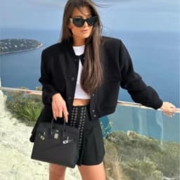 Women Fashion Jacket Solid Color Coat Autumn Winter Button Baseball Aviator Cropped Jackets For Women Long Sleeve Crop Outerwear
