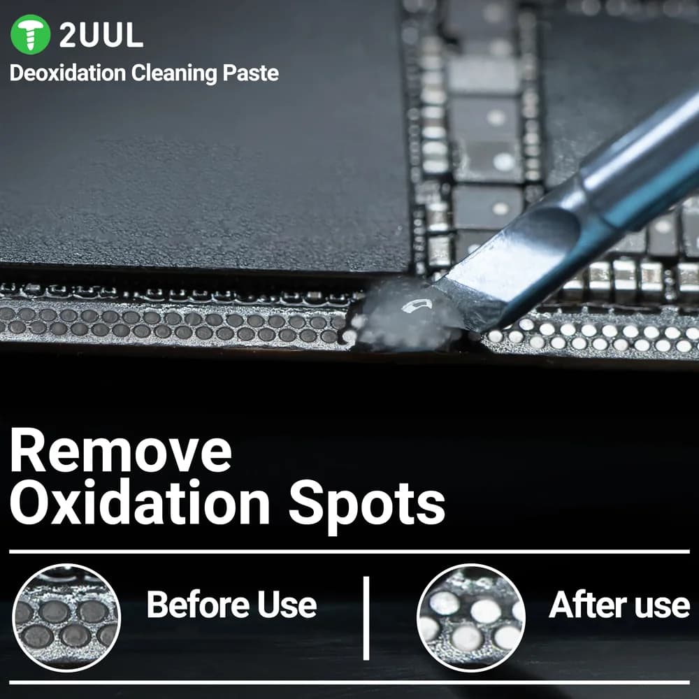 2UUL SC15 Deoxidation Cleaning Paste Easy-to-Clean for Mobile Phone Repair PCB Solder Joint Deoxidation Solder Paste Tool