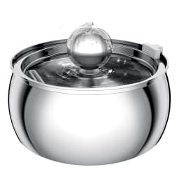 304 Stainless Steel Pet Water Fountain 4L/135 Oz with Faucet Silent Filter Automatic Dog Water Fountain Live Water Circulation