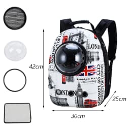 Cartoon Print Cat Backpack Carrier Pet Outdoor Travel Supplies for Cats Kitten Breathable Cat Transport Bags Mochila Para Gato