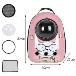 Cartoon Print Cat Backpack Carrier Pet Outdoor Travel Supplies for Cats Kitten Breathable Cat Transport Bags Mochila Para Gato