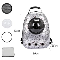 Cartoon Print Cat Backpack Carrier Pet Outdoor Travel Supplies for Cats Kitten Breathable Cat Transport Bags Mochila Para Gato