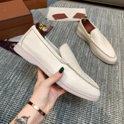 Men's Business Leather Loafers Slip-On Casual Office Work Shoes British Soft Men Driving Flats Shoes Classic Men Shoe Size 38-48