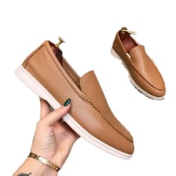 Men's Business Leather Loafers Slip-On Casual Office Work Shoes British Soft Men Driving Flats Shoes Classic Men Shoe Size 38-48