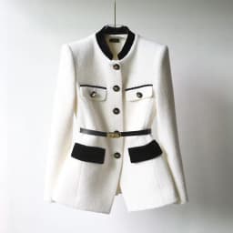 Fashion Slim Waist Belt Coat Women Clothing Vintage Mid-length Temperament Jacket Tops 2025 Ropa Mujer Long Sleeve Black Jackets