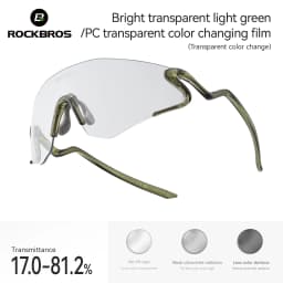 ROCKBROS Photochromic Cycling Glasses Windproof Dustproof UV400 Protection Glasses Cycling Outdoor Sports Sunglasses Unisex