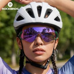ROCKBROS Photochromic Cycling Glasses Windproof Dustproof UV400 Protection Glasses Cycling Outdoor Sports Sunglasses Unisex
