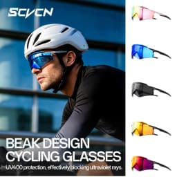 2026 SCVCN Sport Sunglasses Road Bike Mountain Bicycle Cycl Glasses Riding Goggle Sports Eyewear for Man Women Cycling Glasses