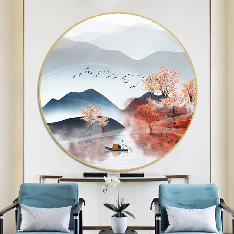 Needlework,Chinese Style Landscape Painting Cross stitch cotton thread,Sets For Embroidery kits,printing Counted Cross-Stitch