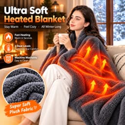 Winter electric blanket shawl multifunctional heating 3-speed temperature control USB anti cold warm heating blanket