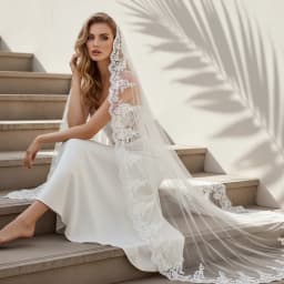 Long Bridal Veils Lace Edge Wedding Veil Mantilla Española Wedding Dress Accessories Apras and Veils for Wedding Party G99