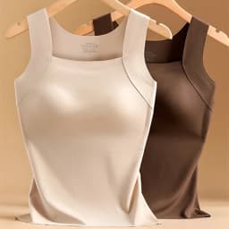 German Fleece Thermal Underwear High-Quality Autumn Winter Base Layer Warm Top Bra-Free Comfortable Undergarment