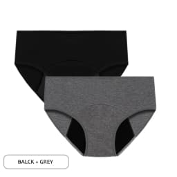 2pcs Woman Menstrual Panties Large Size Female Period Brief Leakproof Physiological Underwear Cotton Breathable Postpartum Panty