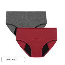 2pcs Woman Menstrual Panties Large Size Female Period Brief Leakproof Physiological Underwear Cotton Breathable Postpartum Panty