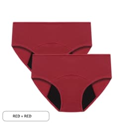 2pcs Woman Menstrual Panties Large Size Female Period Brief Leakproof Physiological Underwear Cotton Breathable Postpartum Panty