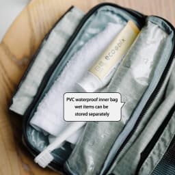Naturehike SN03 Travel Hanging Toiletry Bag Water-proof Cosmetic Storage Bag PVC Wet Dry Separated Bag Camping Hiking Wash Bag