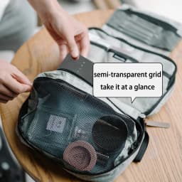 Naturehike SN03 Travel Hanging Toiletry Bag Water-proof Cosmetic Storage Bag PVC Wet Dry Separated Bag Camping Hiking Wash Bag