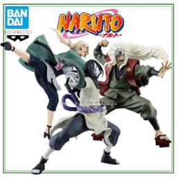 Special In Stock Original Bandai Banpresto Naruto Orochimaru Tsunade Jiraiya Figure Anime Genuine Boxed Model