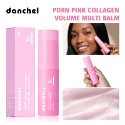 PDRN Pink Collagen Volumer Multi Balm Deep Hydration Plump Smooth Radiant Multi Collagen Stick for Cheeks Eyes Lips Neck Skincar