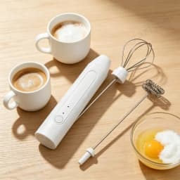 MINI Coffee Frother USB Rechargeable 3 Speeds Foam Maker Coffee Milk Mixer Electric Handle Blender Egg Beater Hot Cooking Tools