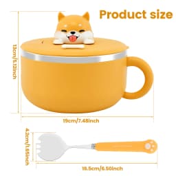 Stainless Steel Ramen Bowl Instant Noodles Bowl Cooker Portable Drain Bowl Lunch Box Kitchen Utensils Instant Noodle Partner