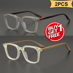 2PCS Fashion Myopia Optical Eyeglasses Unisex Classic Square Glasses Frame Women Men TR90 Ultralight Prescription Eyewear