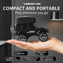 1:64 Mini Alloy RC Car, 2.4GHz Rear Drive Desktop Off-Road Toy Car with Camera, Christmas & Birthday Gift for Kids
