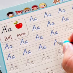 Reusable Children 3D Copybook For Calligraphy Numbers Handwriting Copybooks Learning Math Writing Practice Book For Kids