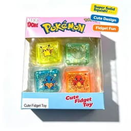 NeeDoh Super Solid Squish Glitter Jelly Cube Fidget Toy, 2 Styles Stress Relief Sensory Squeeze Toy for Adults Teens Squishy Toy