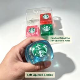 NeeDoh Super Solid Squish Glitter Jelly Cube Fidget Toy, 2 Styles Stress Relief Sensory Squeeze Toy for Adults Teens Squishy Toy