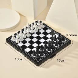 Chess Set Mini Magnetic Folding Magnetic Plastic Chessboard Board Game Portable Kid Toy Strategy Games Chess for Boys and Girls