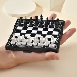 Chess Set Mini Magnetic Folding Magnetic Plastic Chessboard Board Game Portable Kid Toy Strategy Games Chess for Boys and Girls