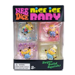 4Pcs NeeDoh Nice Ice Baby Ice Cube Squishy Toy, Slow Rebound Anti-Anxiety Sensory Fidget Toy, Stress Relief Gift for Kids Adults