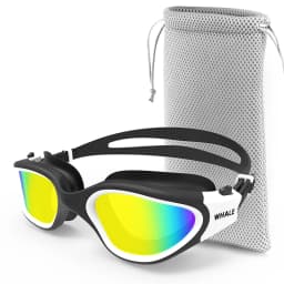 Polarized Swimming Goggles for Adult Anti-Fog UV Protection Lens Men Women Waterproof Adjustable Silicone Swim Glasses Adults
