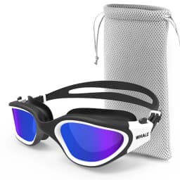Polarized Swimming Goggles for Adult Anti-Fog UV Protection Lens Men Women Waterproof Adjustable Silicone Swim Glasses Adults