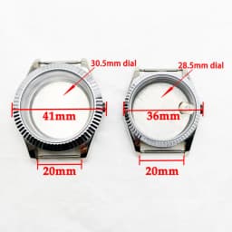 36/39/41mm NH35 36 38 Movement 904L Stainless Steel Constant Motion Case Watch Assembly Replacement Parts Oyster Strap