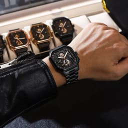 POEDAGAR Luxury Casual Male Watch Fashion Chronograph Stainless Steel Waterproof Luminous Date Military Men's Wristwatches Gifts