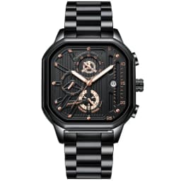 POEDAGAR Luxury Casual Male Watch Fashion Chronograph Stainless Steel Waterproof Luminous Date Military Men's Wristwatches Gifts