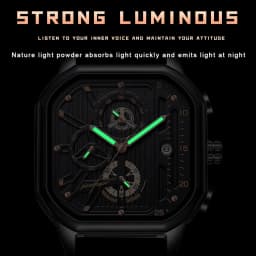 POEDAGAR Luxury Casual Male Watch Fashion Chronograph Stainless Steel Waterproof Luminous Date Military Men's Wristwatches Gifts