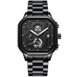 POEDAGAR Luxury Casual Male Watch Fashion Chronograph Stainless Steel Waterproof Luminous Date Military Men's Wristwatches Gifts