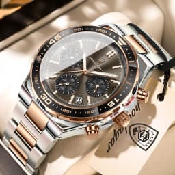 POEDAGAR Luxury Fashion Men Watch Waterproof Luminous Quartz Sports Man Clock Date Chronograph Business Men's Watches Male Reloj