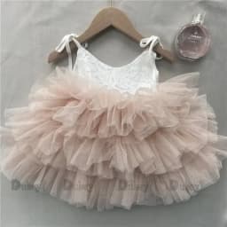 Toddler Girls Lace Tutu Dress for Kids Lovely Layers Ruffles Vestidos Fashion Baby Birthday Party Gown Boutique Wear