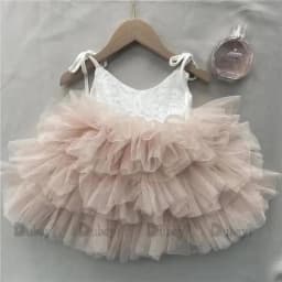 Toddler Girls Lace Tutu Dress for Kids Lovely Layers Ruffles Vestidos Fashion Baby Birthday Party Gown Boutique Wear